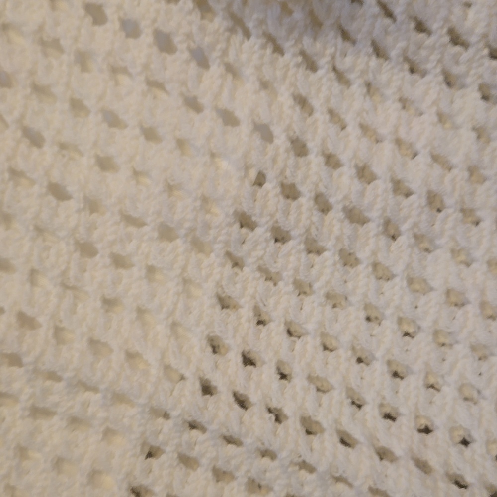 New Fifteen Twenty Los Angeles Gianna Cream Wide Leg Crochet Pants - Picture 4 of 16